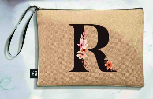 Tote bag letter r - wedding gifts